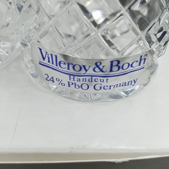 Pair Villeroy & Boch Crystal Scent Bottles - Picture 6 of 6